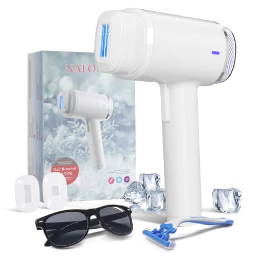 NALONE 22J Pulsed Light Epilator Touch Screen, 4-IN-1 Definitive Laser Hair Removal -HR/SC/RA/BT, 10 Levels Home Women & Men, Face, Body, Armpits