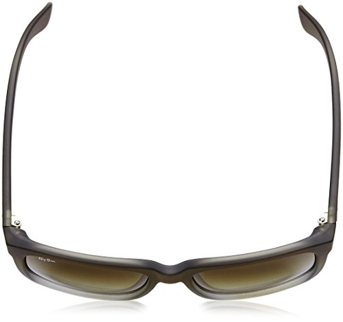 Ray-Ban RB4165 Square Non-Polarized Sunglasses,Brown On Grey, 55mm