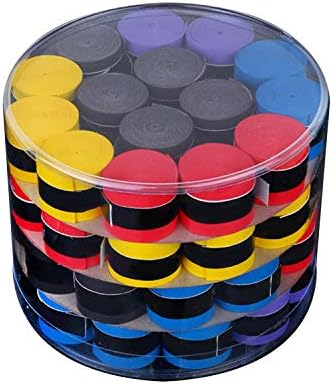 60pcs Anti-Slip Breathable Sweatbands Tape Overgrip Sports Equipment for Fishing Rods Badminton Grips Tennis Racket Handle