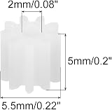 sourcing map 10Pcs Plastic Gears 9 Teeth 2mm Shaft Module 0.5 for RC Car Robot view 2