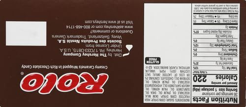 ROLO RICH CHOCOLATE CARAMELS CANDY ROLLS, 1.7 OZ (36 COUNT)