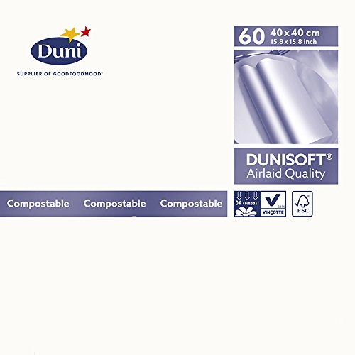 Duni Napkins DUNISOFT 40x40CM White, Paper 9 x 20.5 x 20.5 cm Amazon