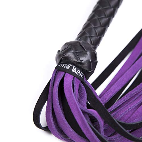 STTQYB Horse Riding Crop,Soft Faux Leather Harness Handle Whip Teaching Training Tool Costume Accessories (E)