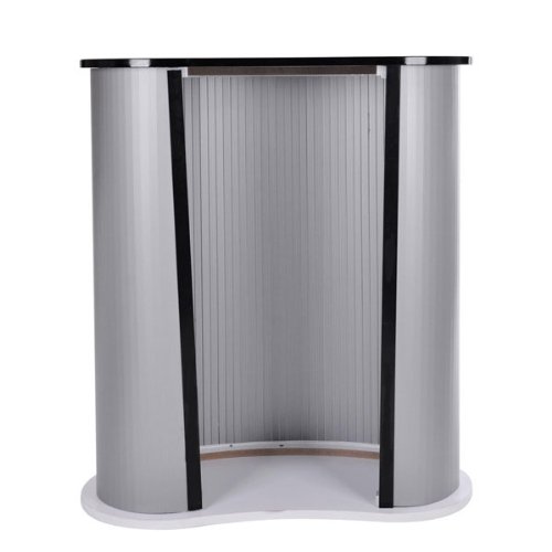 Portable Trade Show Podium Table Counter Stand Black - Thumbnail 2