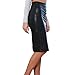 Eliacher Women's Pu Pencil Knee Skirt 6716 (XXXL)