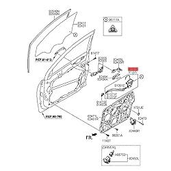 Door Lock Actuator Front Left Driver Side for