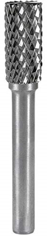RUKO Tungsten Carbide Rotary Burr with End Teething, A Cylinder (ZYAS) Shape, Bright Finish, 10.0 mm Diameter, 60 mm Length, R116017