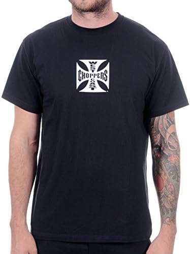West Coast Choppers Black Iron Cross Atx T-Shirt (M , Black)