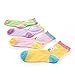 SUNBVE 5 Pack Girls Lovely Rabbit Series Seamless Breathable Cotton Socks (8-11Years)