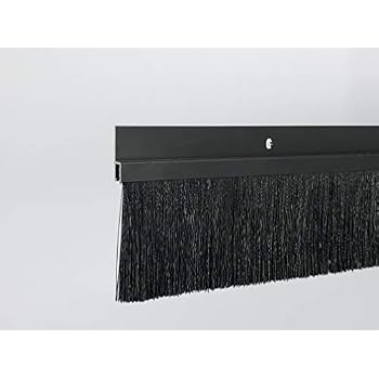 TMH Door Brush Seal - 3 Inch Brush Sweep X 36 Inches (3 FT) Long, Black