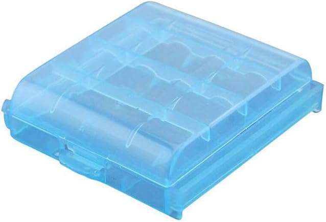 Ogquaton - Caja de plástico para 4 Pilas AA/AAA, Color Azul: Amazon.es: Hogar