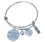 My Story Isn't Over Yet Bracelet - Inspirational Expandable Charm Bracelet, Hand Stamped Jewelry - Perfect Gift for Her