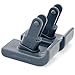 'Click & Go' Ski Glides for Stander EZ Fold-N-Go Travel Walker (Gray)