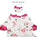 LovinPet Dog Pajamas Pet Clothes Cotton Cozy Onesie Puppy Pjs with Bow and Snap Buttons
