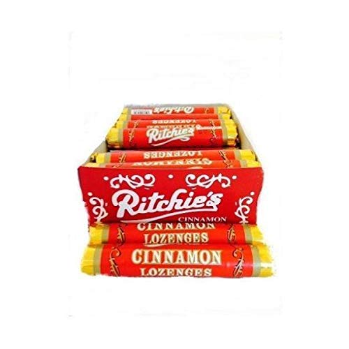 24 X RITCHIES CINNAMON LOZENGES ROLL ROLL | 24 PACK BUNDLE