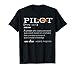 Pilot Definition Shirt who lover Funny Airplane aircraft T-Shirt