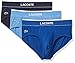 Lacoste Men's Underwear Cotton Stretch Briefs, 3 Pack