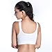 ROPALIA Womens Fitness Yoga Sports Bra Wirefree Seamless Padded Push Up Racerback Top White XL