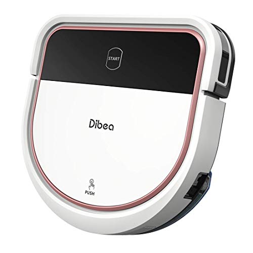 Dibea Robotic Vacuum Cleaner 2 in 1 Vacuuming and Mopping Robot, DShape Design, Strong Suction