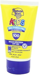Banana Boat Kids MAX Protect & Play Sunscreen Lotion SPF 100 4 Ounce Broad view 7
