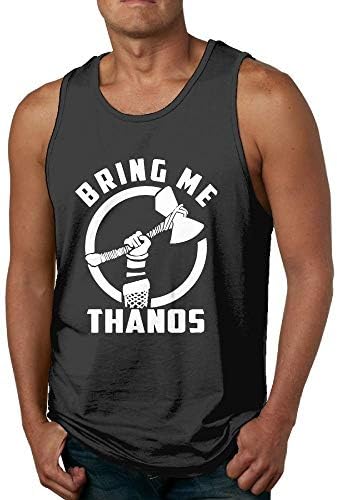Men Bring Me Thanos Fitness Gym Black Tank Tank Tops