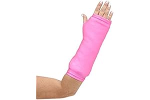 CastCoverz! Designer Arm Cast Cover - Neon Pink - Medium Short: 11" Length X 9" Circumference - Removable and Washable - Made in USA