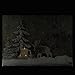 LED Lighted Rustic Reindeer, Candles & Berries Christmas Canvas Wall Art 12