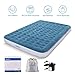 Air Mattress Queen Size Airbed,Deeplee Blow up bed Inflatable Mattress with Rechargeable Air Pump for Home,Camping,Guest Bed,Height 9 inch