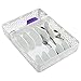 YouCopia LinkedBin Utensil and Silverware Drawer Organizer, White, 2-Piece Set