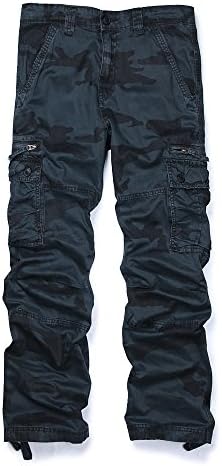 Men's Outdoor Woodland Military Cargo Pant Camo #E Size 34
