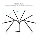 SOLLED Desk Lamp, Upgraded Flexible Table Lamp, 8W Dimmable Eye-Caring Desk Lamps Office with 48 LG LEDs, 5 Dimming Levels, 5 Color Modes, Sensitive Touch Control