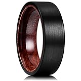 King Will DRAGON 6mm Black Tungsten Carbide Ring Blue Carbon Fiber Silver Celtic Dragon Wedding Band