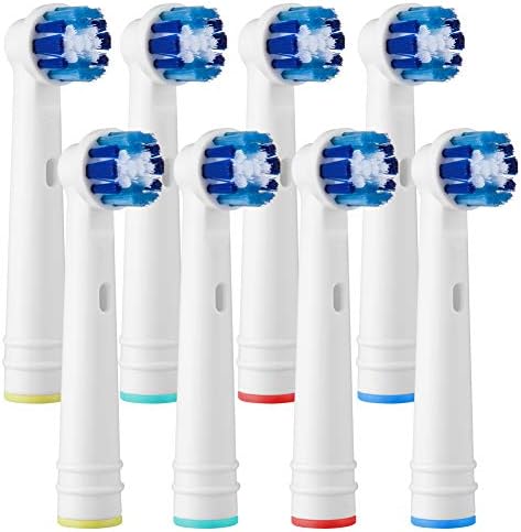ToothBrush Replacement Heads Compatible with Braun Oral B Electric Toothbrush Oral-B Electric Toothbrush Pro1000 Pro3000 Pro5000 Pro7000 Precision Clean, 8 Count