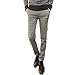 Magiftbox Men's Checked Plaid Slim Fit Skinny Pants