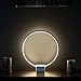 Brightech – Circle LED Table & Desk Lamp – Bright Orb of Light with Built-in Dimmer Brings Sci-Fi Ambiance to Contemporary Spaces – 12 Watts – White Color