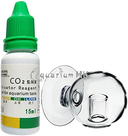 Aquarium Carbon Dioxide CO2 Monitor PH Indicator Glass Drop Ball Checker Tester (Ball Checker + pH Indicator Set)