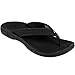 OLUKAI Ohana Women's Beach Sandals, Water Resistant Flip Flops, Arch Support & Comfort Fit, Lightweight & Durable, Enhanced Grip & Traction, Black/Black, 7