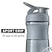 BlenderBottle SportMixer Tritan Grip Shaker Bottle, Moss Green, 20-Ounce