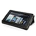 Snugg Kindle Fire Leather Case Cover and Flip Stand with Elastic Hand Strap and Premium Nubuck Fibre Interior (Black) – including Lifetime Guarantee