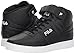 Fila Men's Vulc 13 MID Plus 2 Walking Shoe, Black/White, 9.5 D US