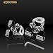 Mounting Bracket Clamp Piller Holder, Eyourlife 2PCS Universal Stainless Steel Piller Hood Led Light Bar Mount Bracket Clamp Holder for SUV Truck Sedan Hatchback Wagon Installing Without Drilling