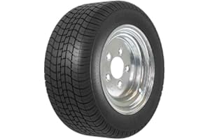 RUGGED TRAIL PRODUCTS ST205/65-10 | Trailer Tire | Solid Galvanized | Load Range E | 5 on 4.5" Bolt Pattern