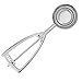 Jenaluca Extra Large Ice Cream Scoop - 18/8 Stainless Steel - Extra Large Scoop with Gift Bag - #12 - ⅓ cup portion scooper