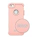 iPhone 5SE Case, E LV Shock-Absorption / High Impact Resistant Hybrid Armor Protection Defender Case Cover for iPhone 5 5S 5SE - [ROSE GOLD / ROSE GOLD]