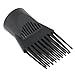1 Pair Professional Universal Hairdressing Salon Hair Dryer Diffuser Wind Blow Cover Comb Attachment Nozzle Black Plastic Dual Grip