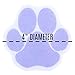 SlipX Solutions Adhesive Paw Print Bath Treads Add Non-Slip Traction to Tubs, Showers, Pools, Boats, Stairs & More (6 Pieces, Reliable Grip, Purple)