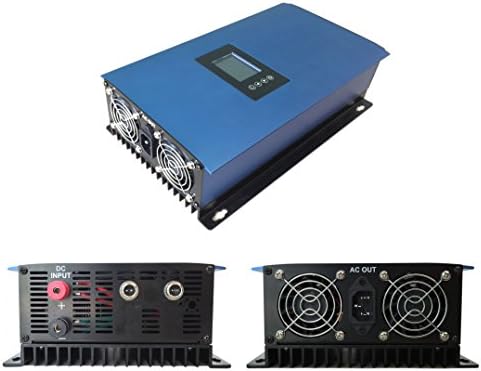 2000WGrid Tie Inverter with internal limiter function MPPT LCD Pure Sine Wave 45-90V DC to 230V AC low battery cut off