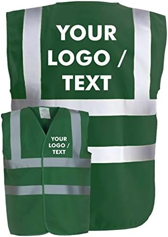 Paramedic Green Hi-Vis Visibility Safety Vest/Waistcoat Text/Logo