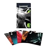 Credit Card Sleeves, I3C Anti Theft RFID Blocking Credit Card Sleeves Passport Holder Protector Sleeves 5 RFID Credit Card Sleeves, 1 RFID Passport Sleeves