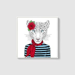 Framed Canvas Wall Art for Living Room, Bedroom Cute Animal Theme Canvas Prints for Home Decoration Ready to Hang - 16x16 inches